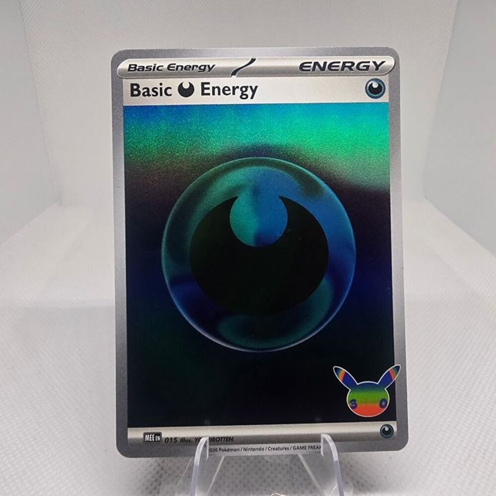 Pokemon basic darkness energy holo 15 30th celebration